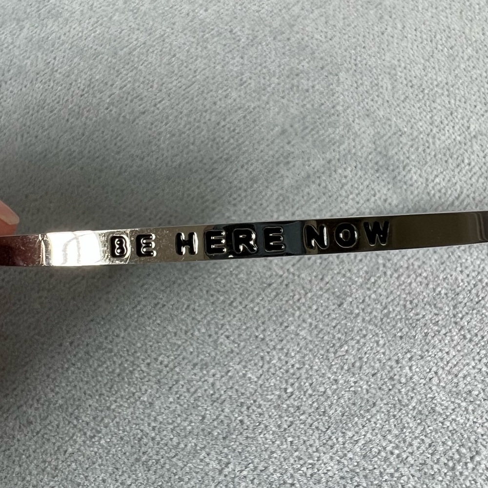 Silver Mantraband Cuff